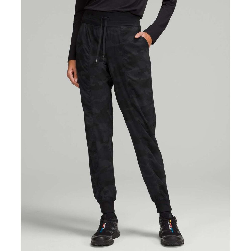 Lululemon Dance Studio Jogger Pant Mid-Rise Camo Gray Black Athleisure Women 2